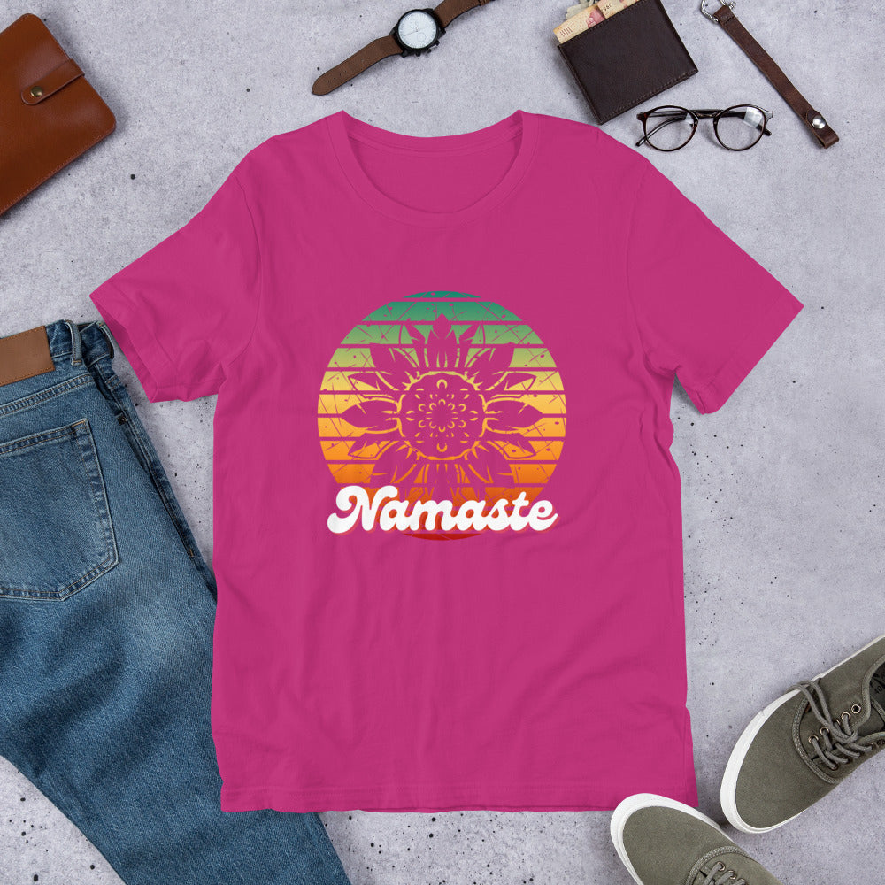 Namaste Tee Mindful Fashion Peace Love Yoga Serenity Positive Vibes Mindfulness Mantra