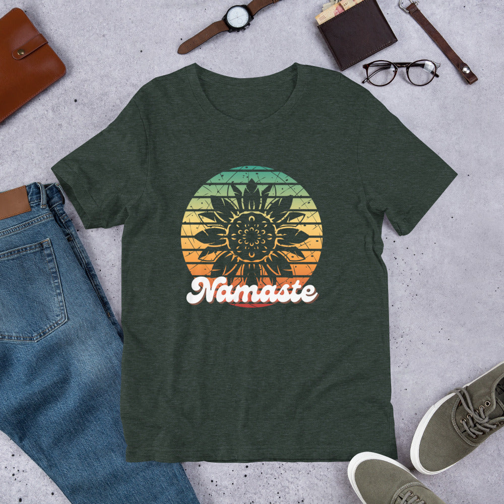 Namaste Tee Mindful Fashion Peace Love Yoga Serenity Positive Vibes Mindfulness Mantra