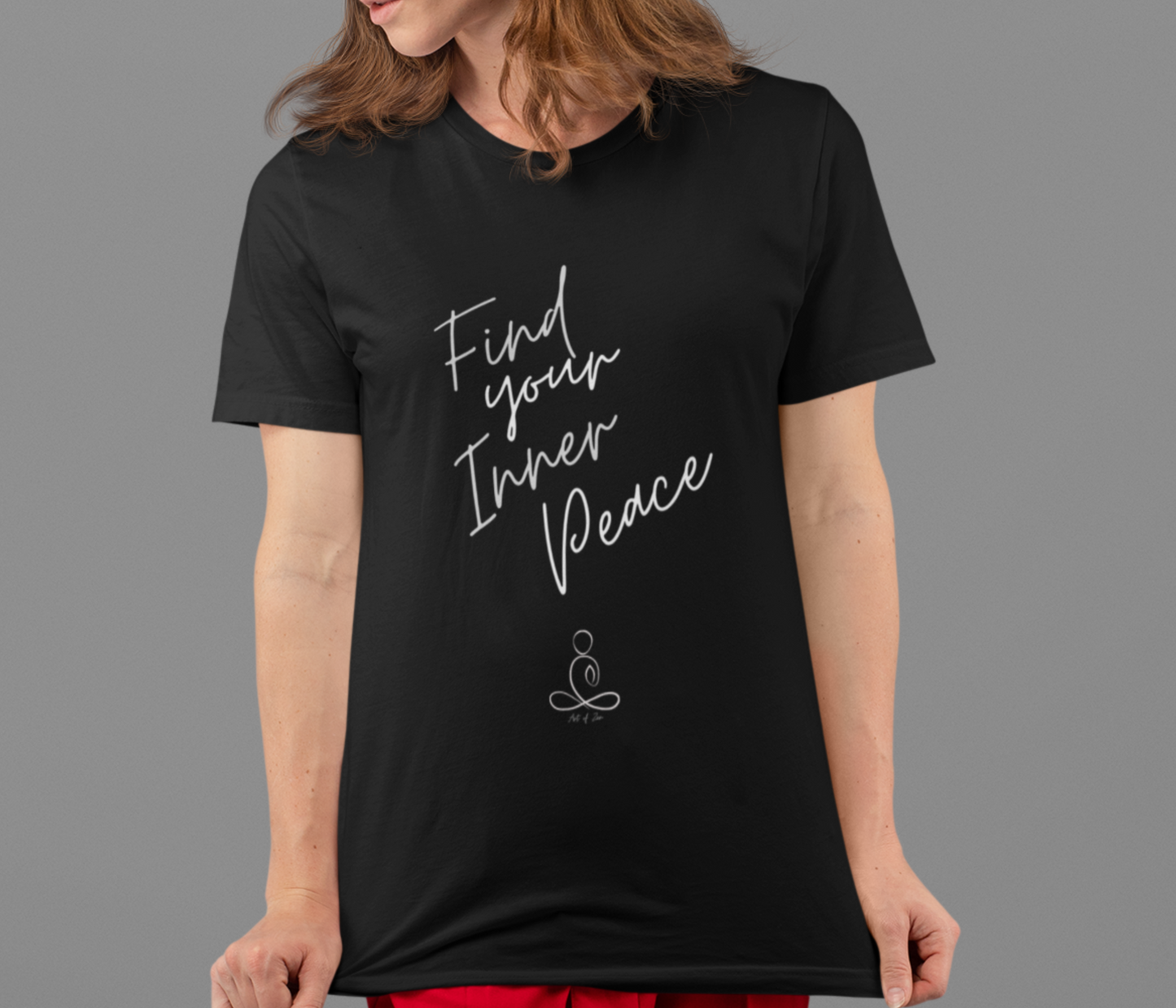 Find Your Inner Peace Art of Zen T-Shirt Peace Love Yoga Namaste Positive Vibes Mindfulness Mantra