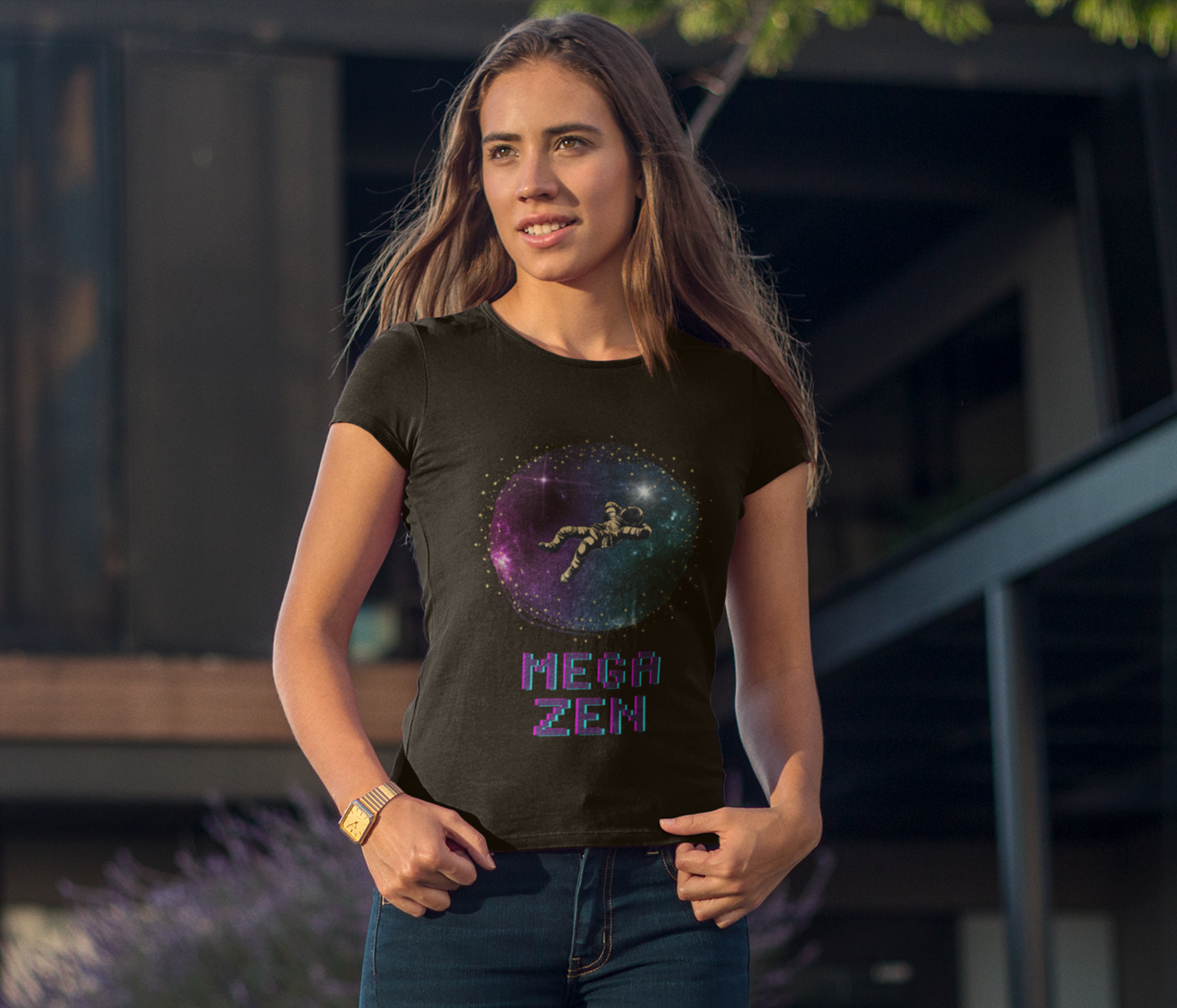 MEGA ZEN Unisex T-Shirt Art of Zen Yoga Peace Love Namaste Positive Vibes Mindfulness Mantra