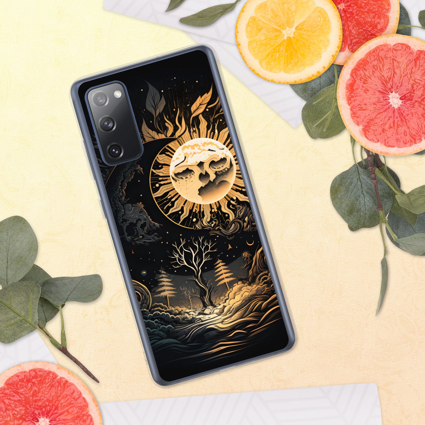 Samsung Phone MOON TREE ZEN Case S10 S20 S21 S22 All Models