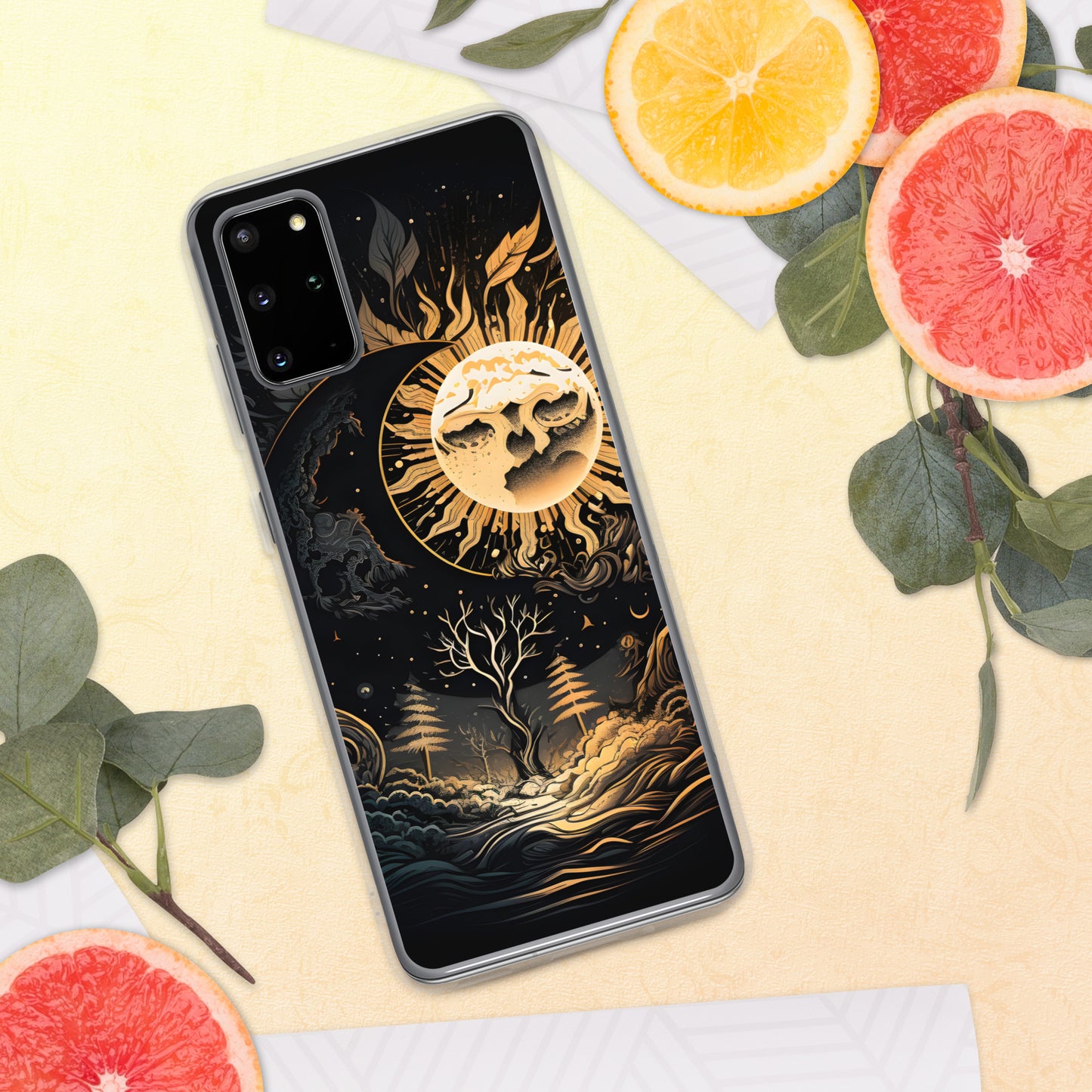 Samsung Phone MOON TREE ZEN Case S10 S20 S21 S22 All Models