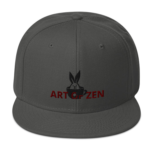 Art of Zen Bunny Snapback Hat
