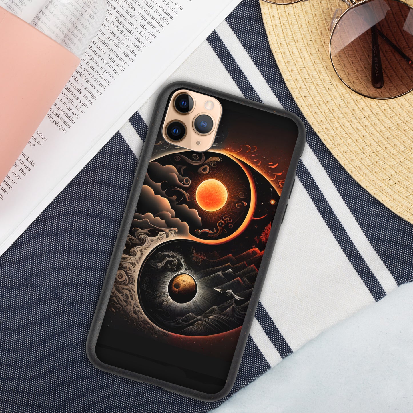 Speckled iPhone Case, YIN YANG ZEN Case for all iPhone Models 7 8 10 11 12 13 Pro Max iPhone 14