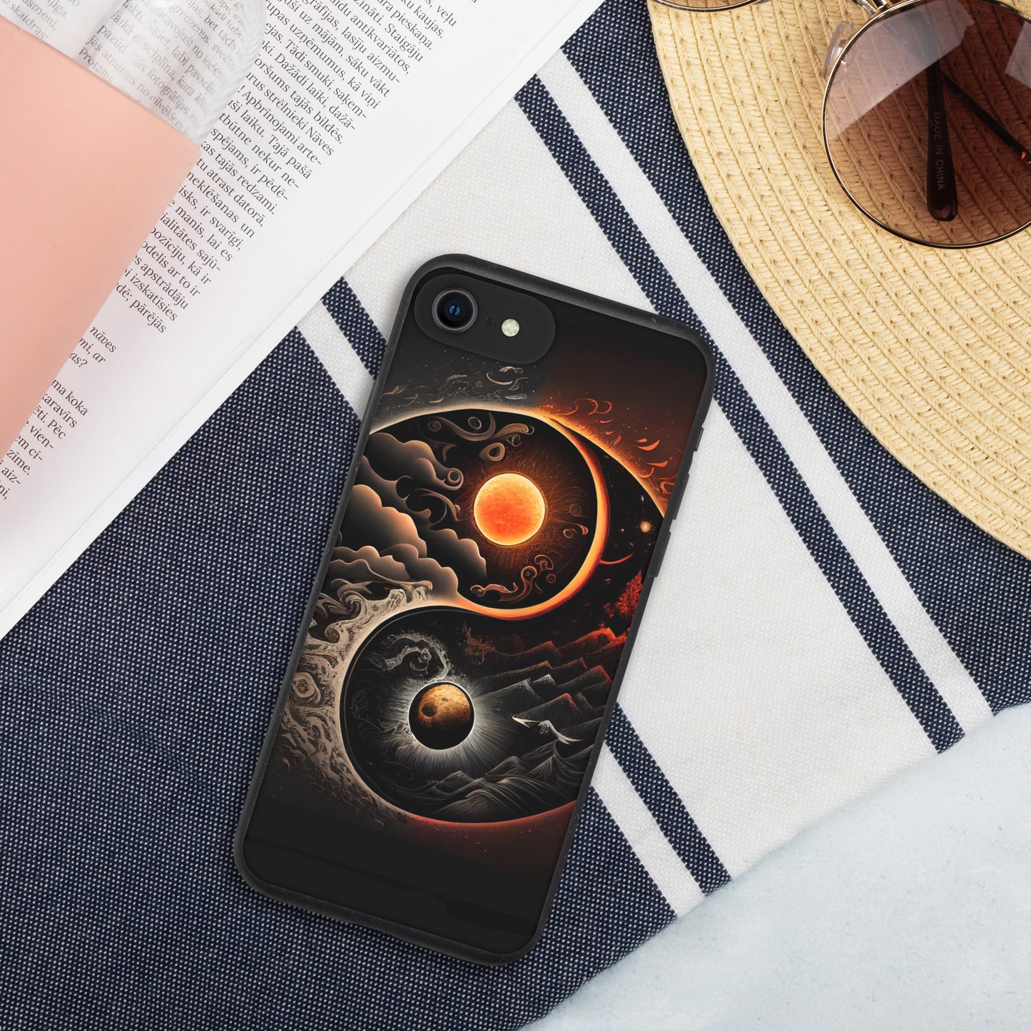 Speckled iPhone Case, YIN YANG ZEN Case for all iPhone Models 7 8 10 11 12 13 Pro Max iPhone 14