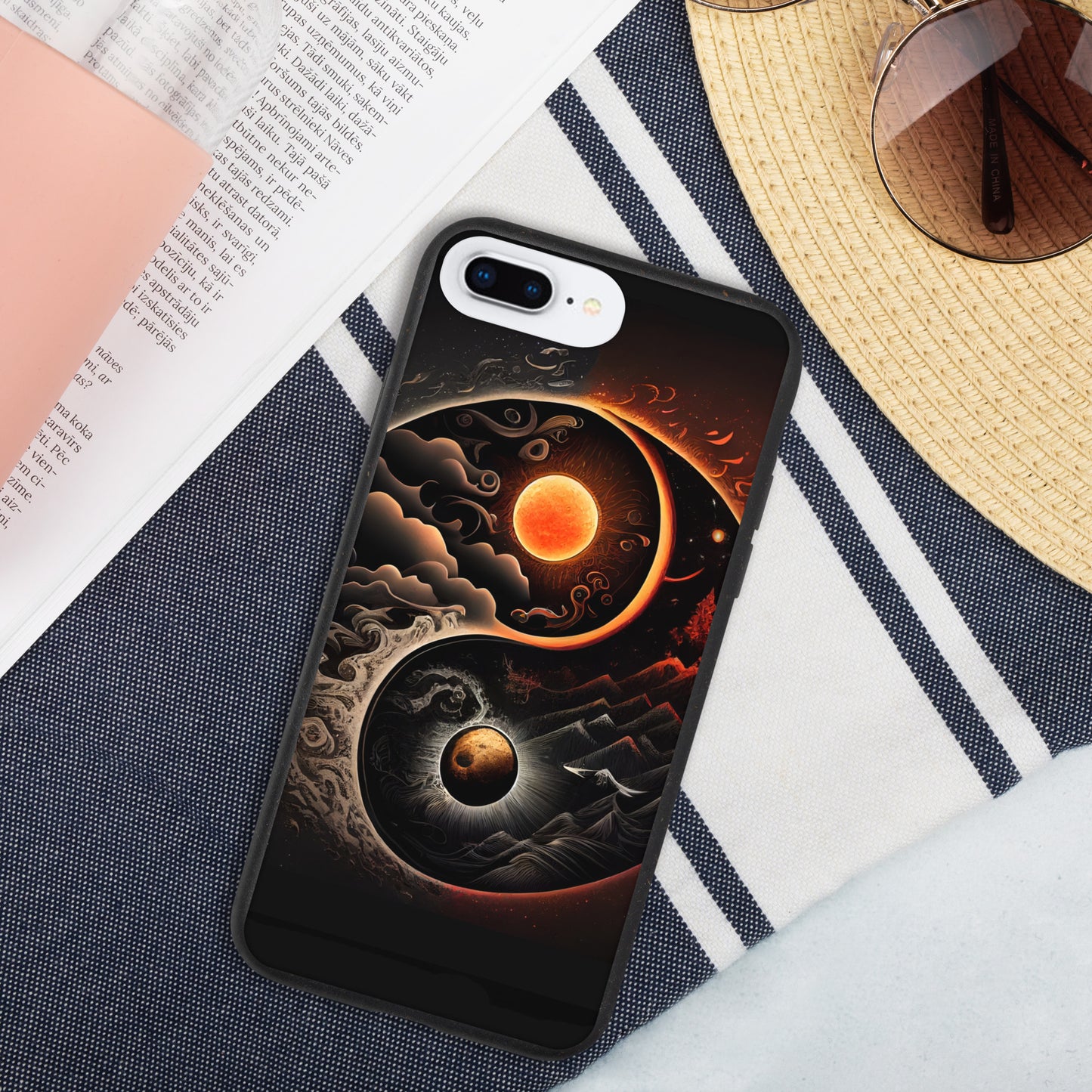 Speckled iPhone Case, YIN YANG ZEN Case for all iPhone Models 7 8 10 11 12 13 Pro Max iPhone 14