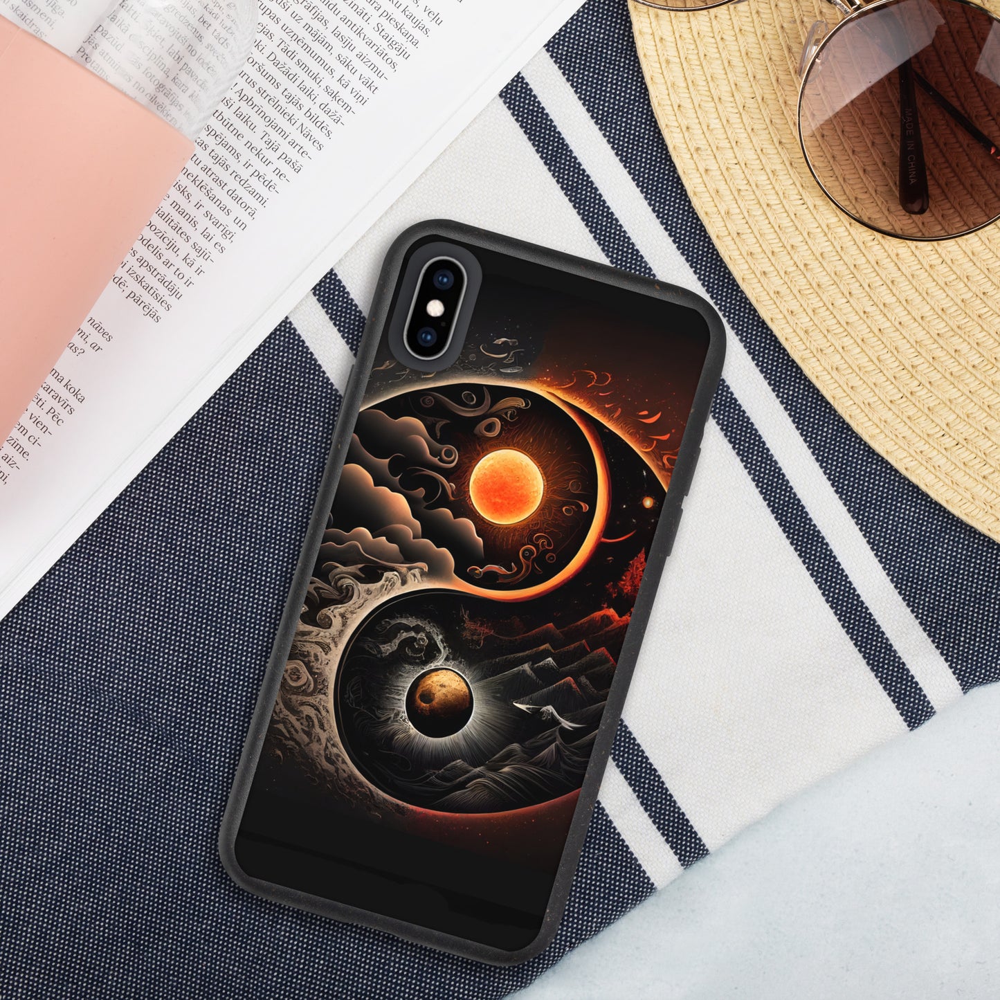 Speckled iPhone Case, YIN YANG ZEN Case for all iPhone Models 7 8 10 11 12 13 Pro Max iPhone 14
