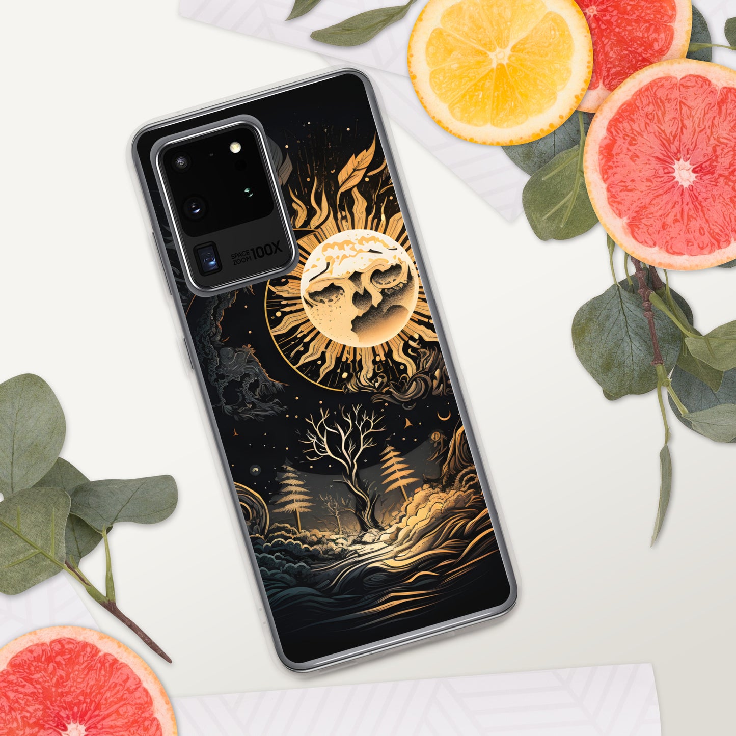 Samsung Phone MOON TREE ZEN Case S10 S20 S21 S22 All Models