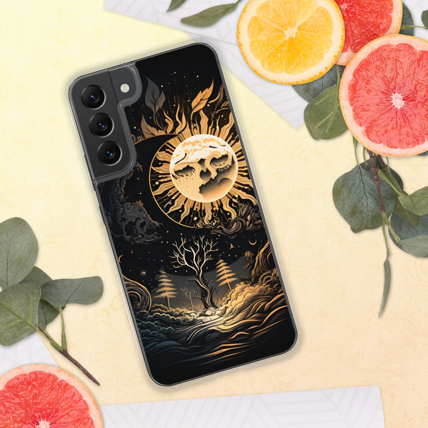 Samsung Phone MOON TREE ZEN Case S10 S20 S21 S22 All Models