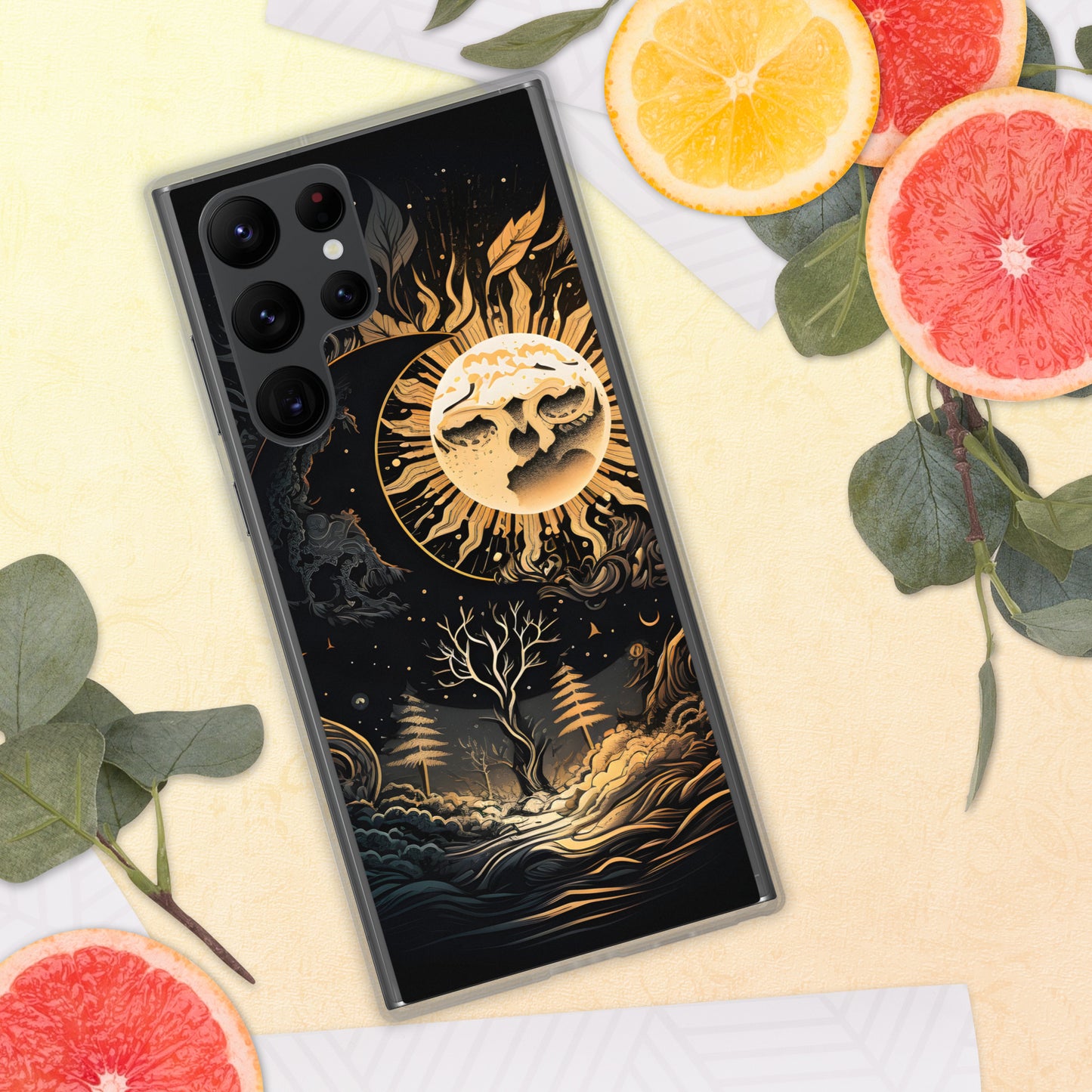 Samsung Phone MOON TREE ZEN Case S10 S20 S21 S22 All Models